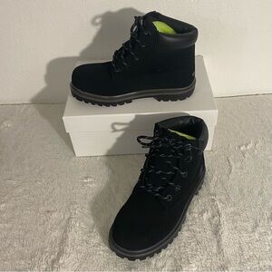 Skechers Adventures Kids Black Mecca Bunkhouse Boots Size 2 Lace Up